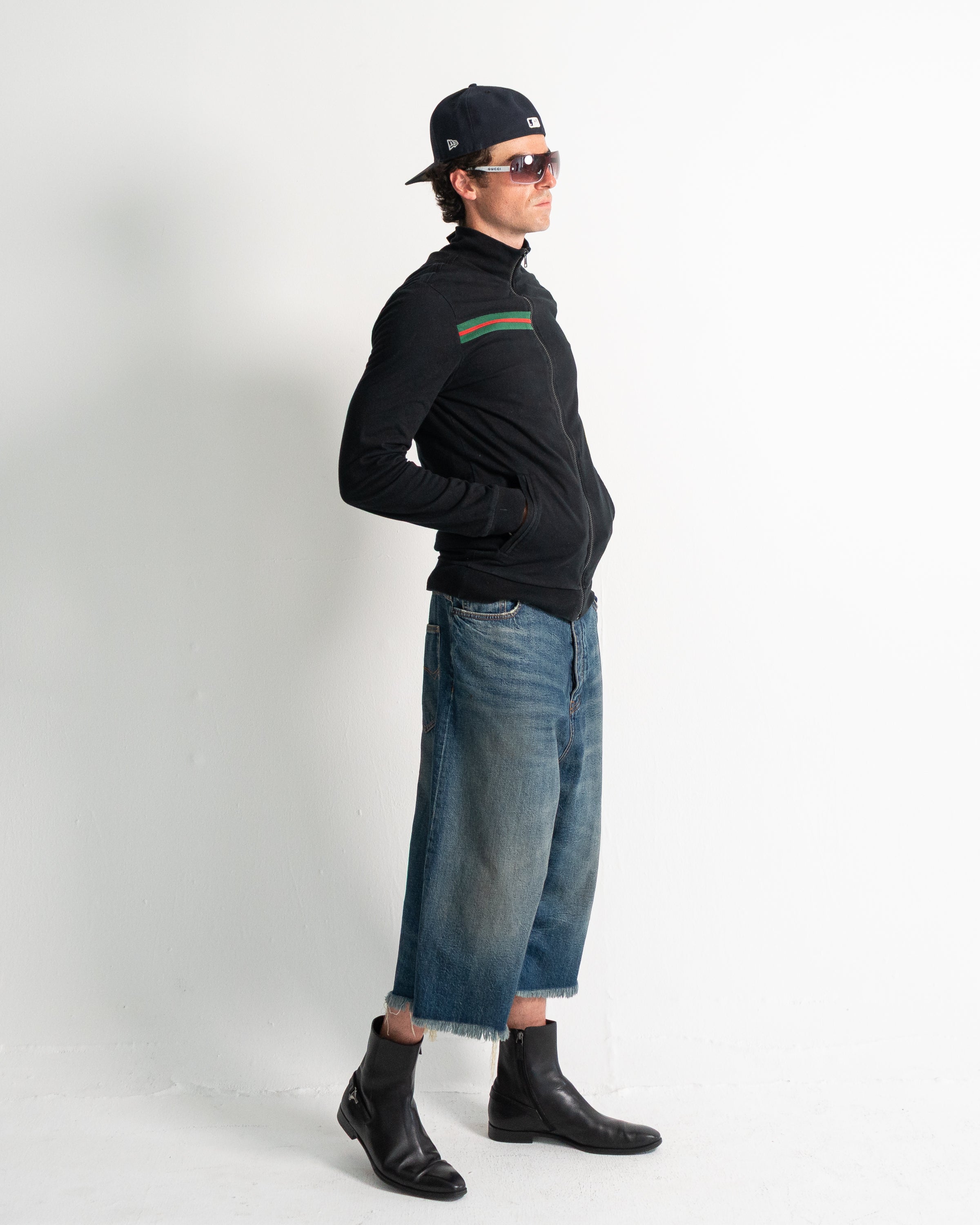 Gucci Crew Neck Long Sleeve Zip-up