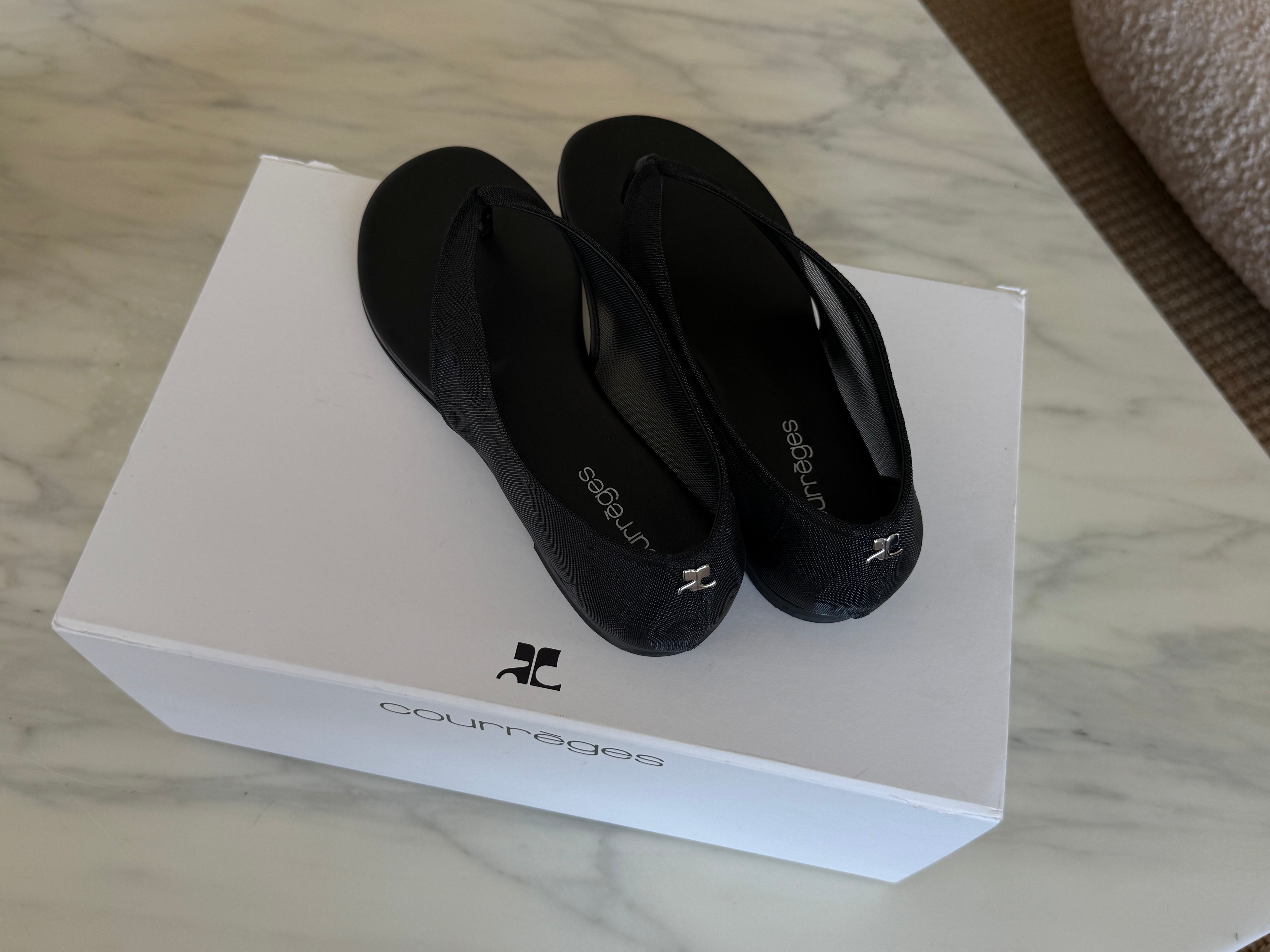 Courreges mesh sandals